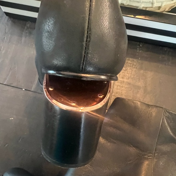 Alexander Wang Gabi Cut out Heel M3 Bootie Black Rose Gold 36 - Picture 3 of 14